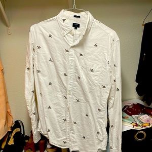 J Crew Embroidered Shirt